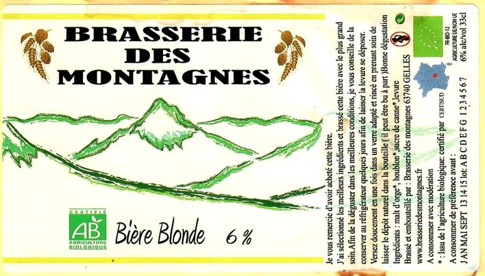 etiquette BRASSERIE DES MONTAGNES 03