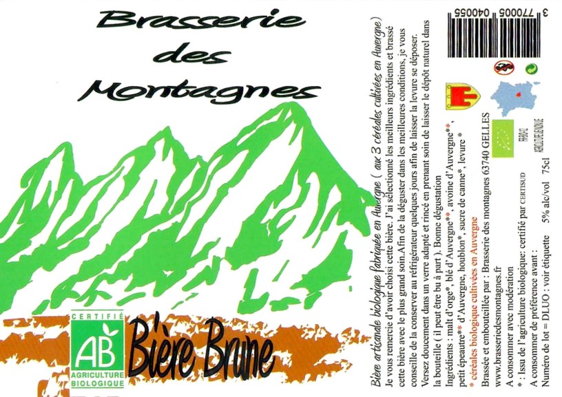 Etiquette BRASSERIE DES MONTAGNES 06