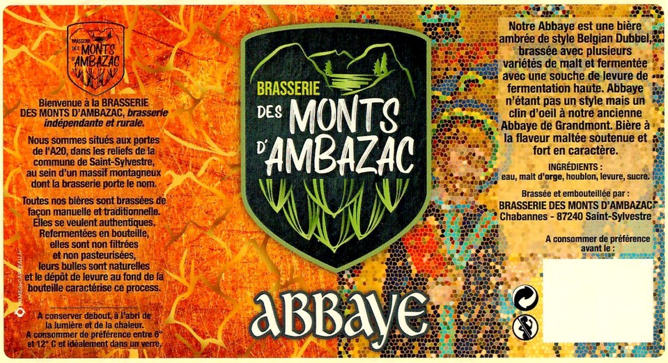 Etiquette BRASSERIE DES MONTS D'AMBAZAC 03