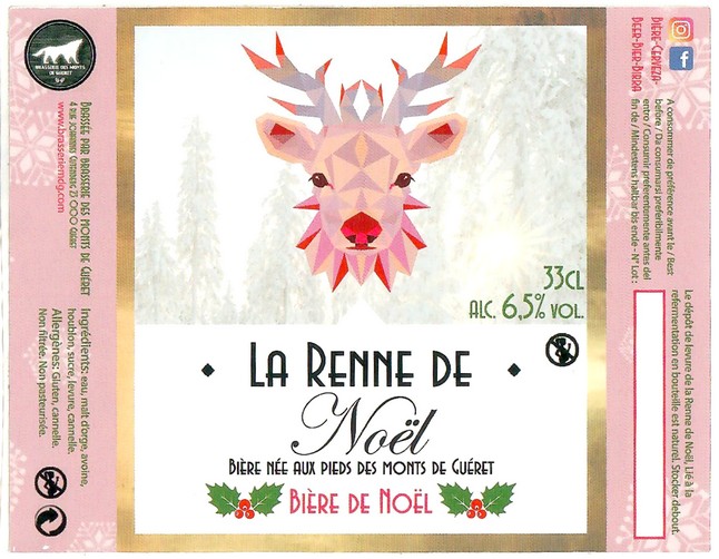 Etiquette BRASSERIE DES MONTS DE GUERET 08