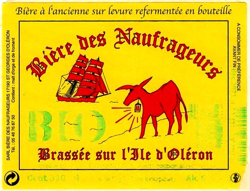 etiquette BRASSERIE DES NAUFRAGEURS 22