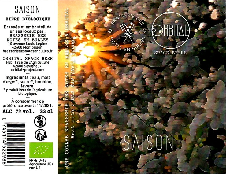 etiquette BRASSERIE DES NOTES EN BULLES 23