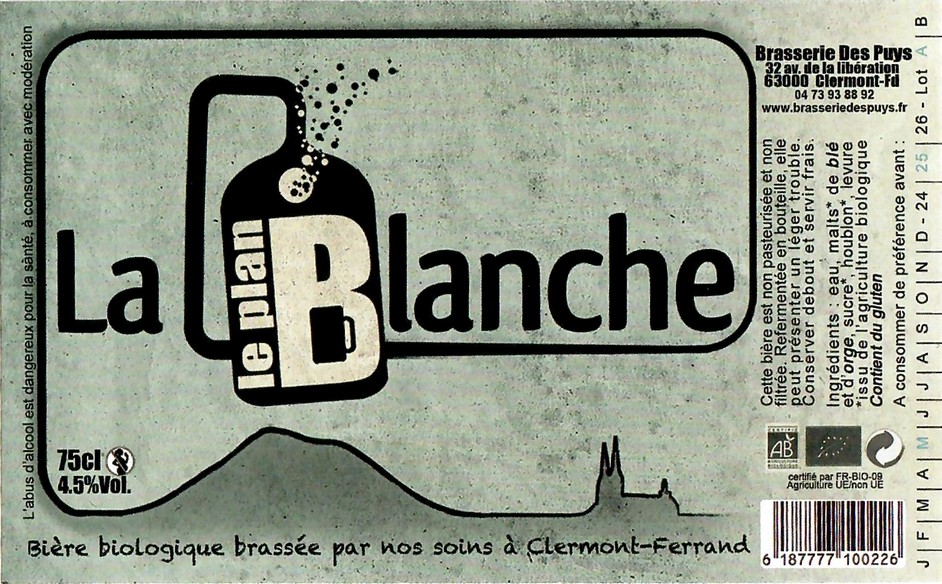 Etiquette BRASSERIE DES PUYS 03