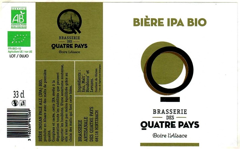 etiquette BRASSERIE DES QUATRE PAYS 04