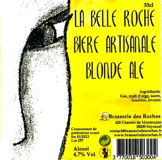 etiquette BRASSERIE DES ROCHES 10