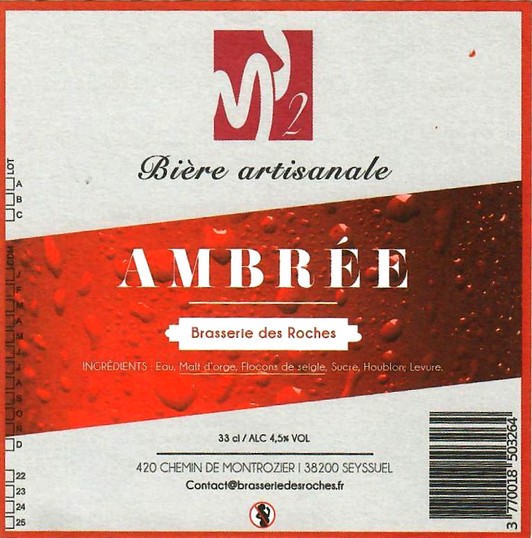 etiquette BRASSERIE DES ROCHES 11