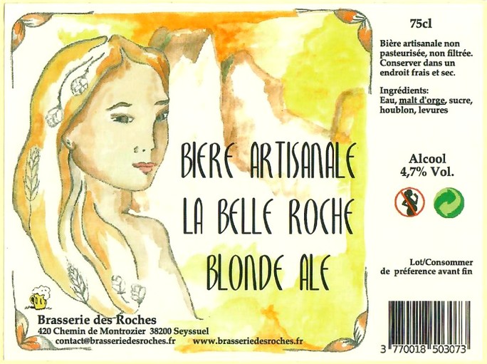 Etiquette BRASSERIE DES ROCHES 25