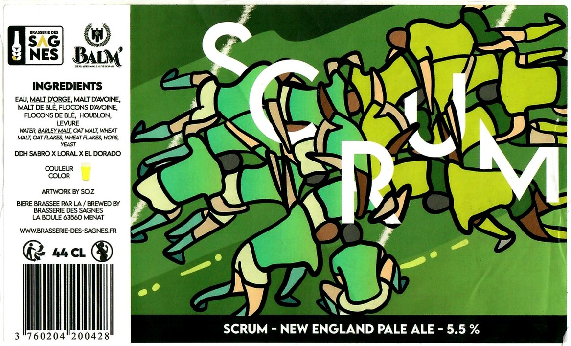 Etiquette BRASSERIE DES SAGNES 12