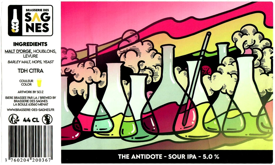 Etiquette BRASSERIE DES SAGNES 13