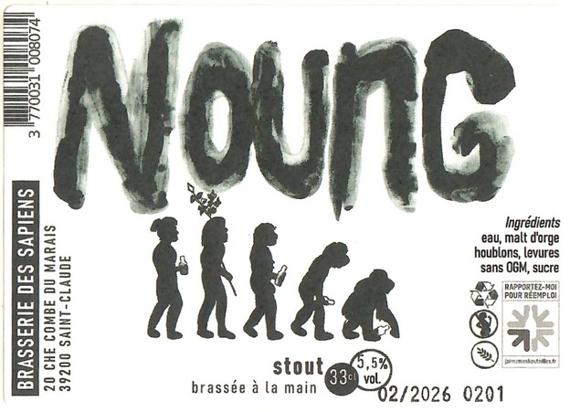 Etiquette BRASSERIE DES SAPIENS 14