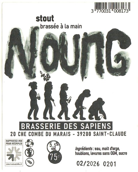 Etiquette BRASSERIE DES SAPIENS 15