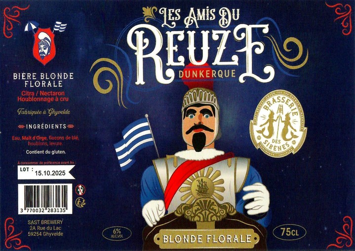 Etiquette BRASSERIE DES SIRENES 01