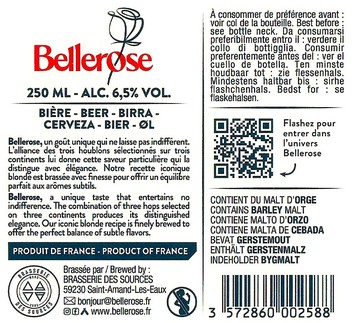 Etiquette BRASSERIE DES SOURCES 121B