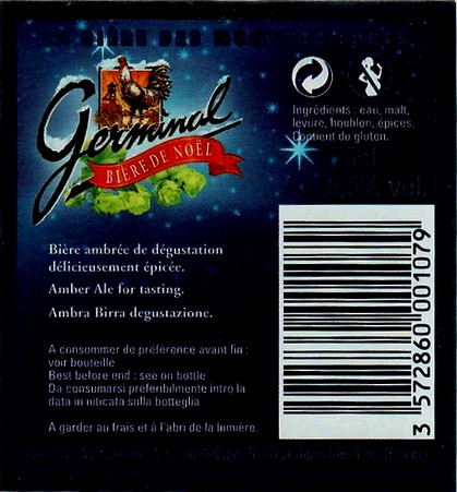 etiquette BRASSERIE DES SOURCES 41 BIS