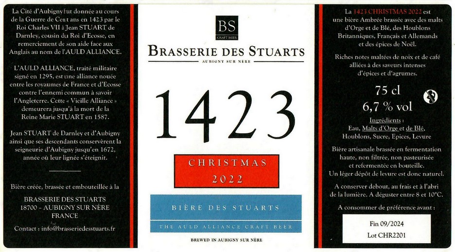 Etiquette BRASSERIE DES STUARTS 04