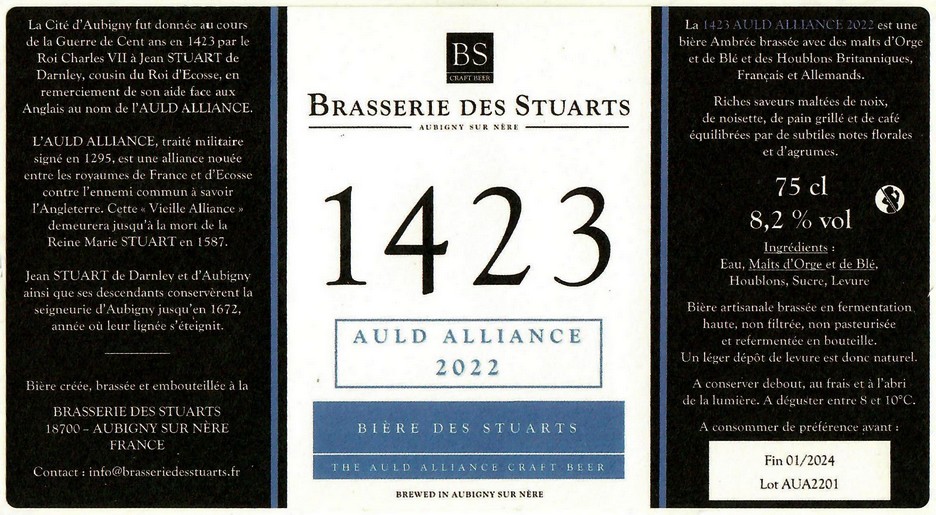 Etiquette BRASSERIE DES STUARTS 05