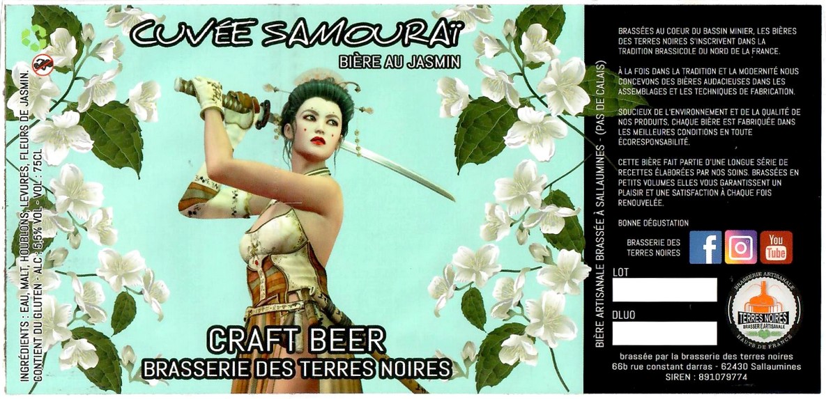 Etiquette BRASSERIE DES TERRES NOIRES 03