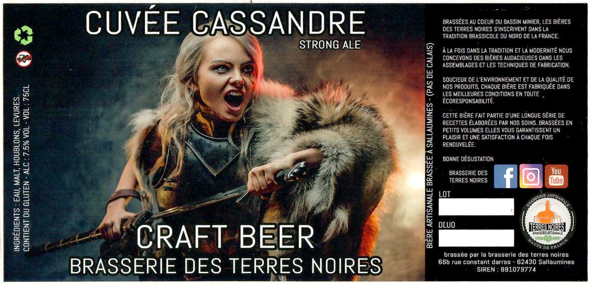 Etiquette BRASSERIE DES TERRES NOIRES 04