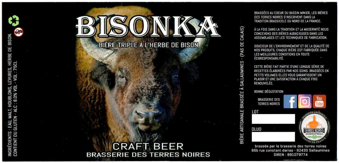 Etiquette BRASSERIE DES TERRES NOIRES 05