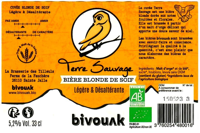 etiquette BRASSERIE DES TILLEULS 02