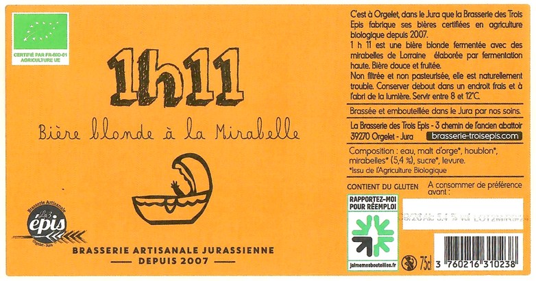 Etiquette BRASSERIE DES TROIS EPIS 29