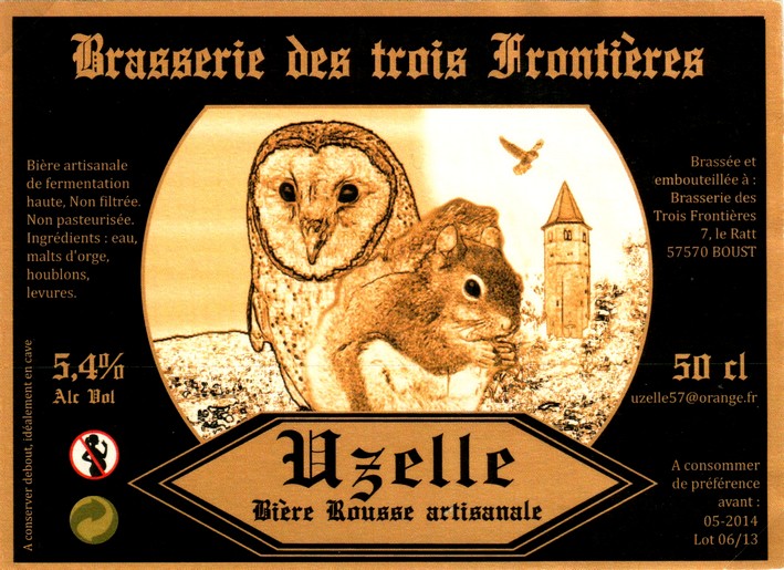 etiquette BRASSERIE DES TROIS FRONTIERES 12