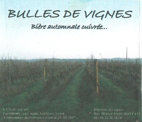 Etiquette BRASSERIE DES VIGNES 02