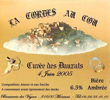 Etiquette BRASSERIE DES VIGNES 03