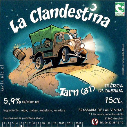 Etiquette BRASSERIE DES VIGNES 13