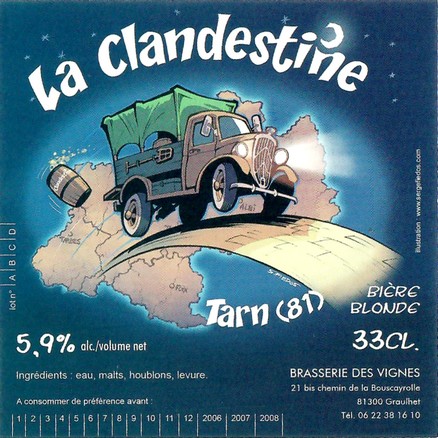 Etiquette BRASSERIE DES VIGNES 14