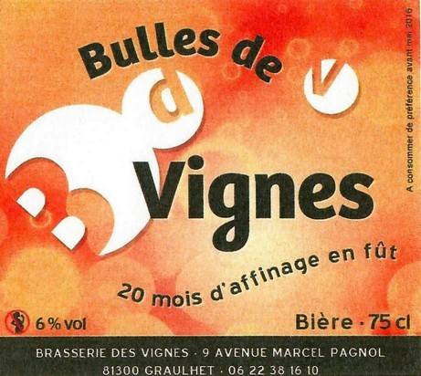 Etiquette BRASSERIE DES VIGNES 21