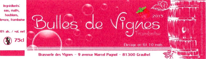 Etiquette BRASSERIE DES VIGNES 25