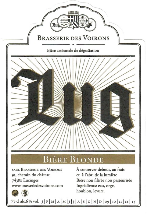 Etiquette BRASSERIE DES VOIRONS 01