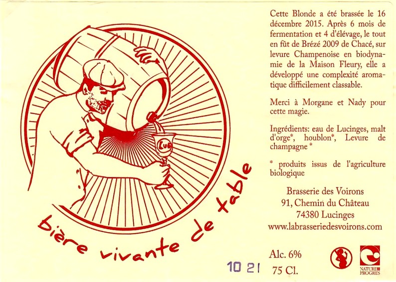 Etiquette BRASSERIE DES VOIRONS 05