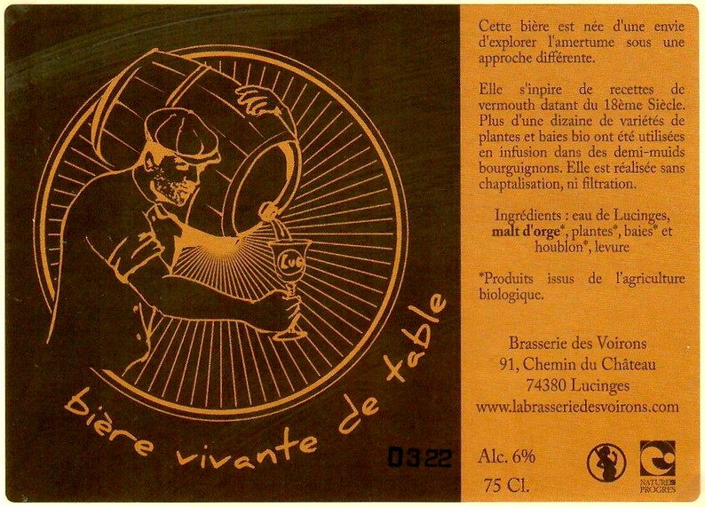 Etiquette BRASSERIE DES VOIRONS 06