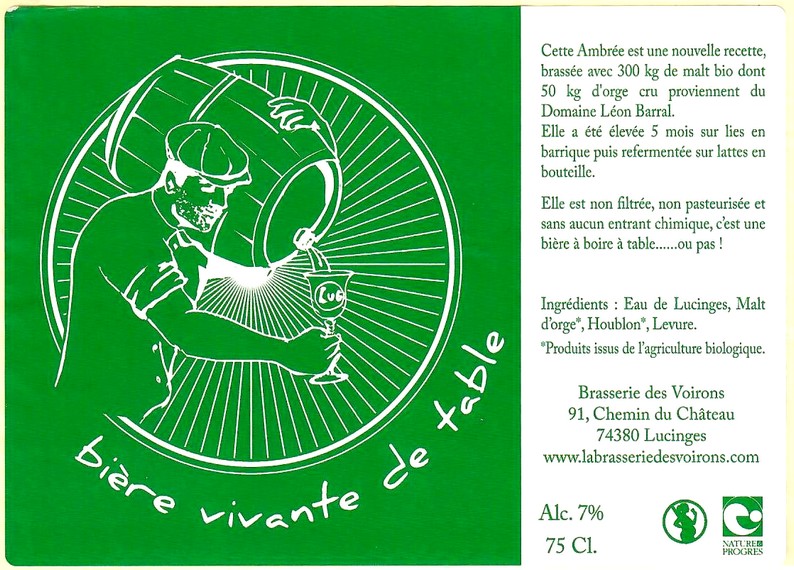 Etiquette BRASSERIE DES VOIRONS 07