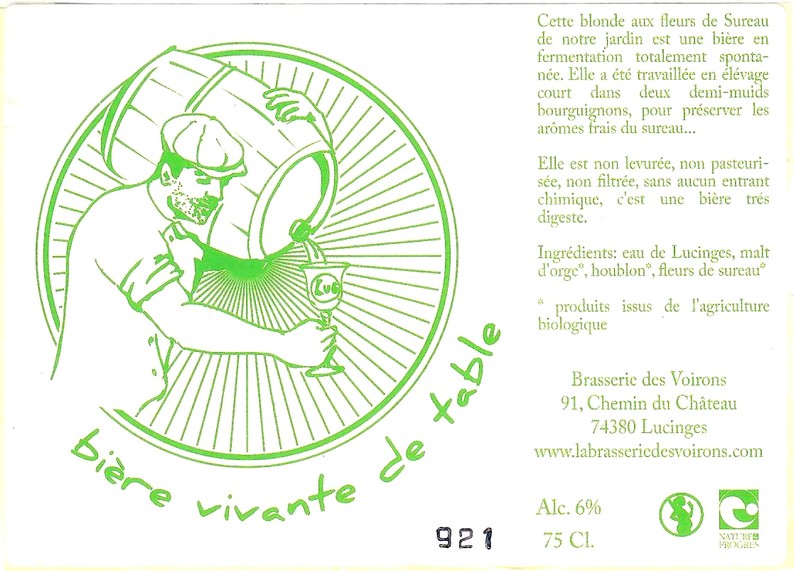 Etiquette BRASSERIE DES VOIRONS 08