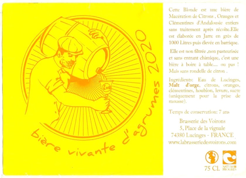 Etiquette BRASSERIE DES VOIRONS 12
