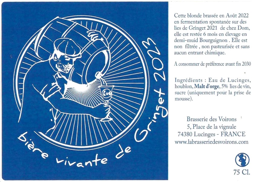 Etiquette BRASSERIE DES VOIRONS 26