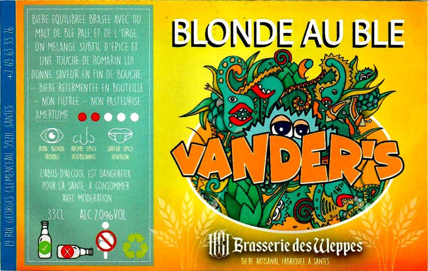 etiquette BRASSERIE DES WEPPES 01