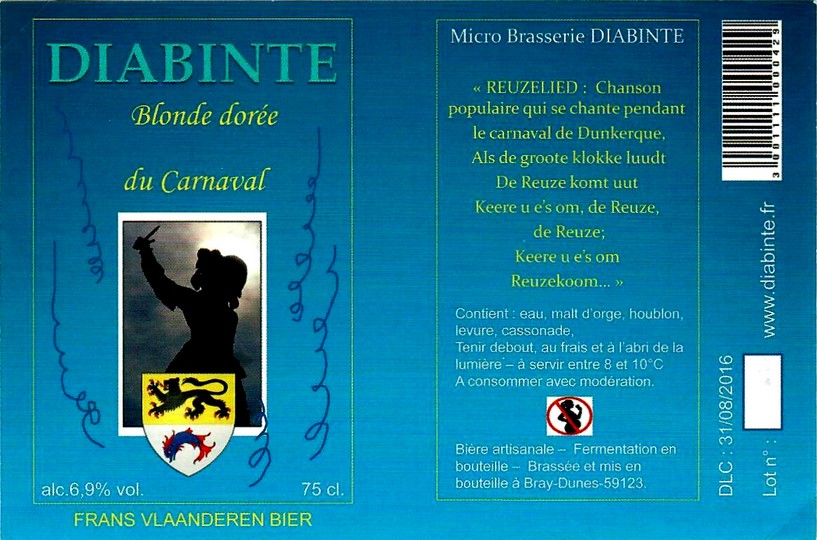etiquette BRASSERIE DIABINTE 14