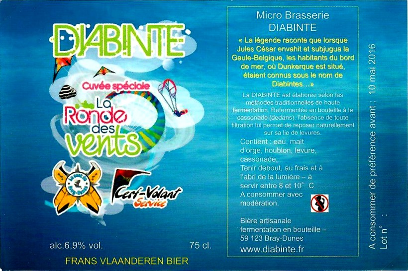 etiquette BRASSERIE DIABINTE 15