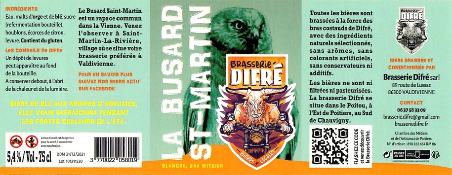 Etiquette BRASSERIE DIFRE 08
