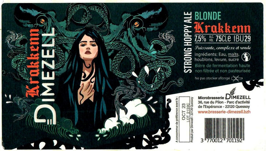 Etiquette BRASSERIE DIMEZELL 18