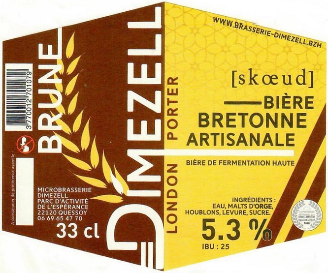 Etiquette BRASSERIE DIMEZELL 20