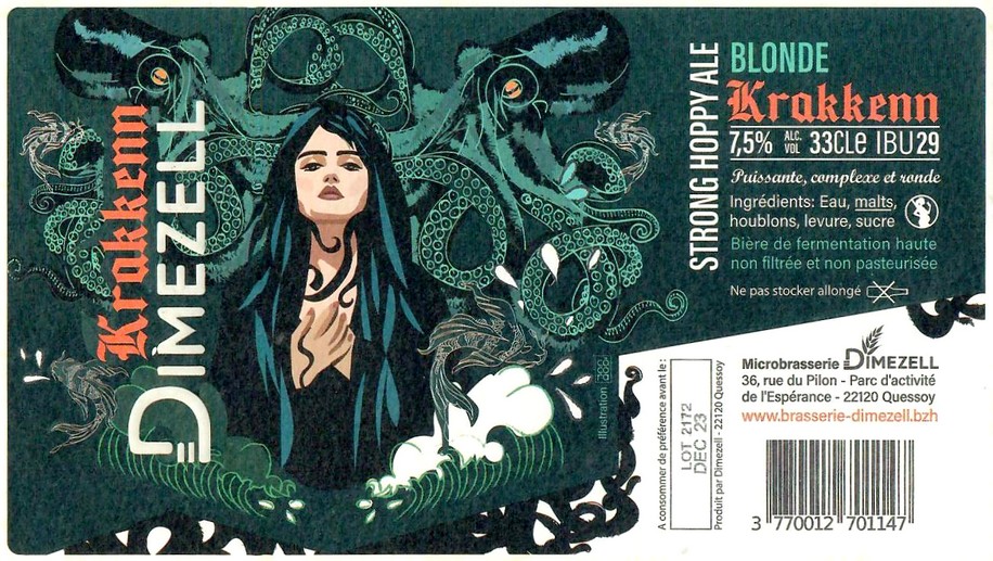 Etiquette BRASSERIE DIMEZELL 24