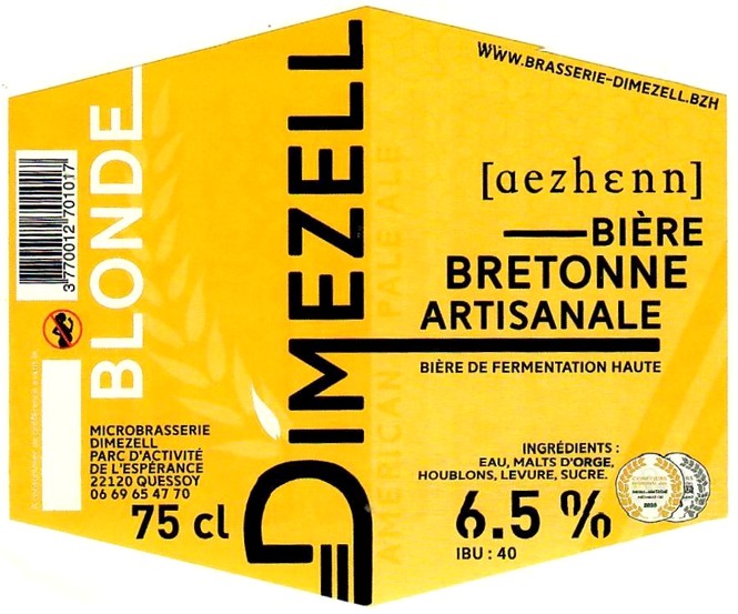 Etiquette BRASSERIE DIMEZELL 28