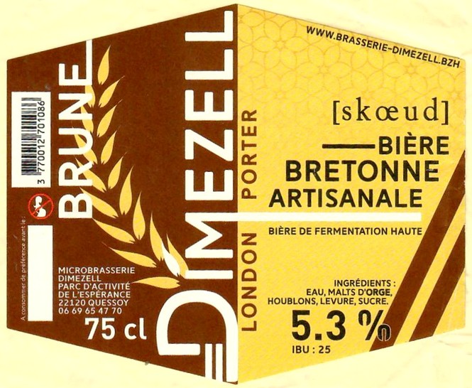 Etiquette BRASSERIE DIMEZELL 29