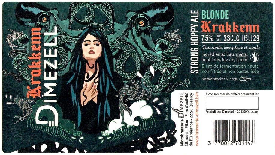 Etiquette BRASSERIE DIMEZELL 33