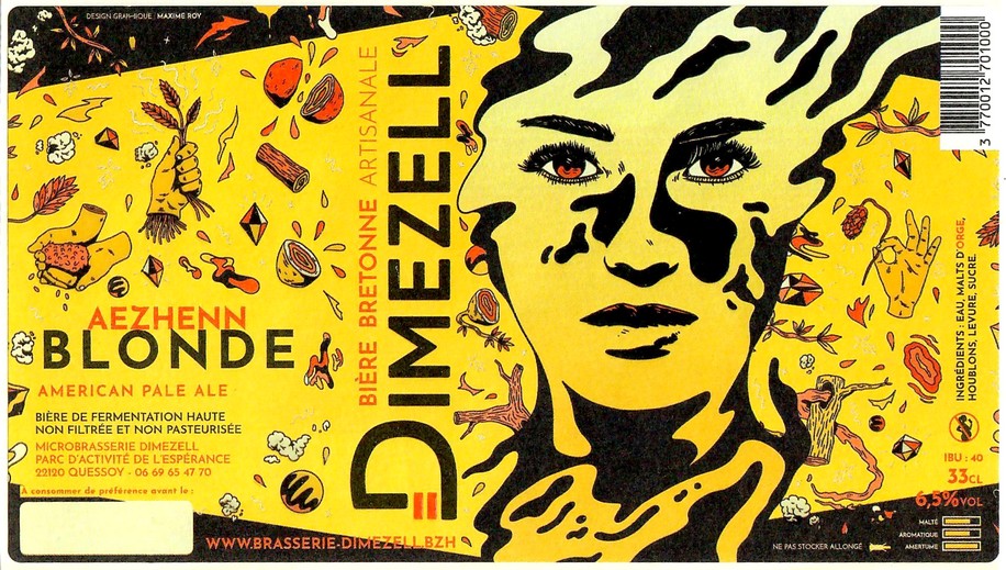 Etiquette BRASSERIE DIMEZELL 34